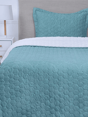 Quilt 1,5 Sherpa Estampado - Everglade