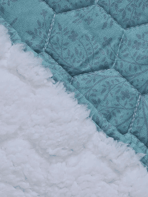 Quilt 1,5 Sherpa Estampado - Everglade