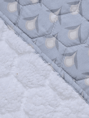 Quilt 2P Sherpa Estampado - Granito