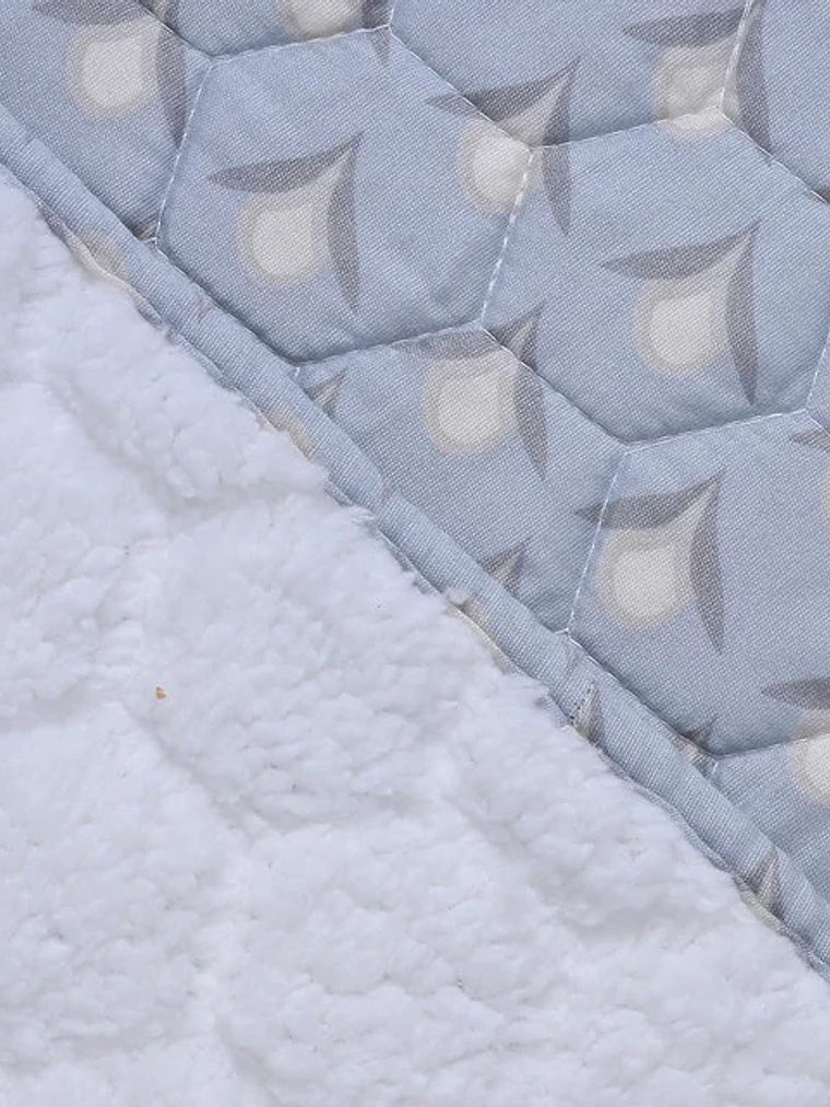 Quilt 2P Sherpa Estampado - Granito 2