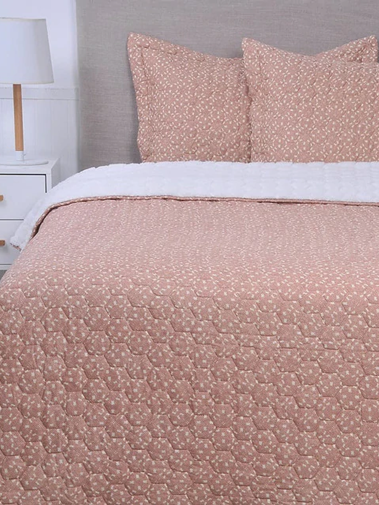 Quilt 2P Sherpa Estampado - Brick 1