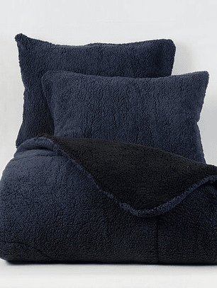 Plumón King Sherpa Negro-Gris