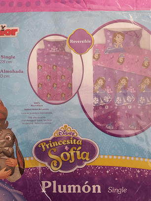 Plumón Infantil Reversible - Princesita Sofìa