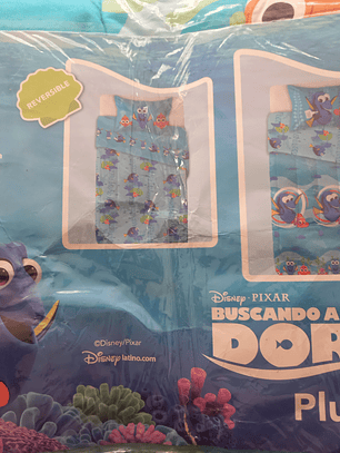 Plumón Infantil Reversible - Buscando a Dory