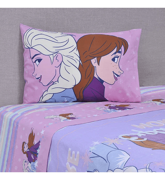 Sábana Single Infantil - Frozen Explore