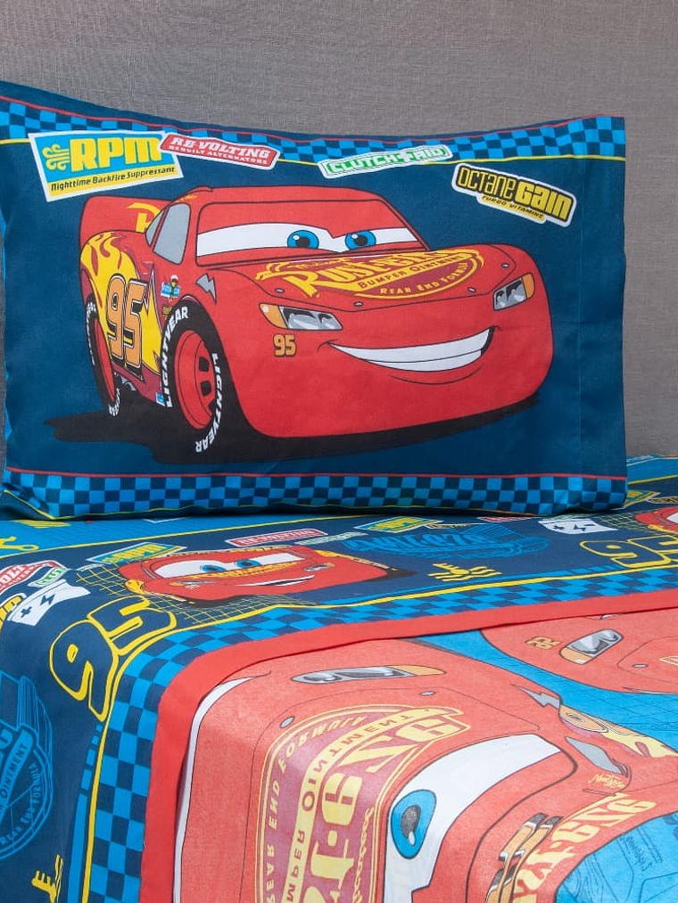 Sábana Single Infantil - Cars Piston Cup 1