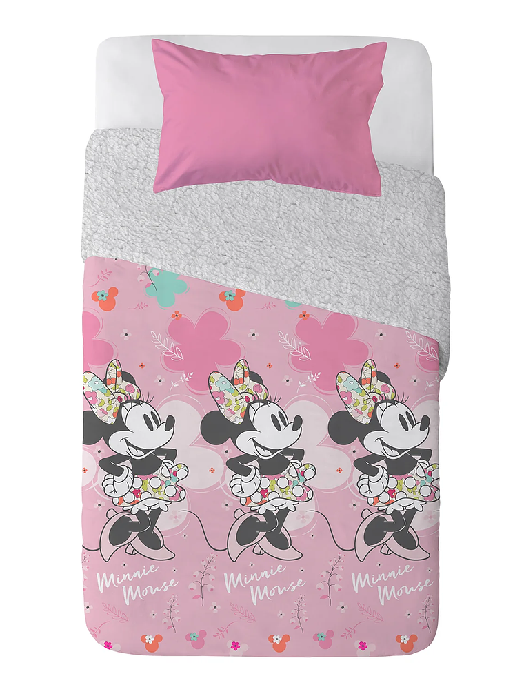 Plumón Microfibra Sherpa Single Minnie Vintage 3