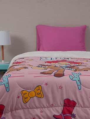 Plumón Microfibra Sherpa Single Toy Story Cow Girl