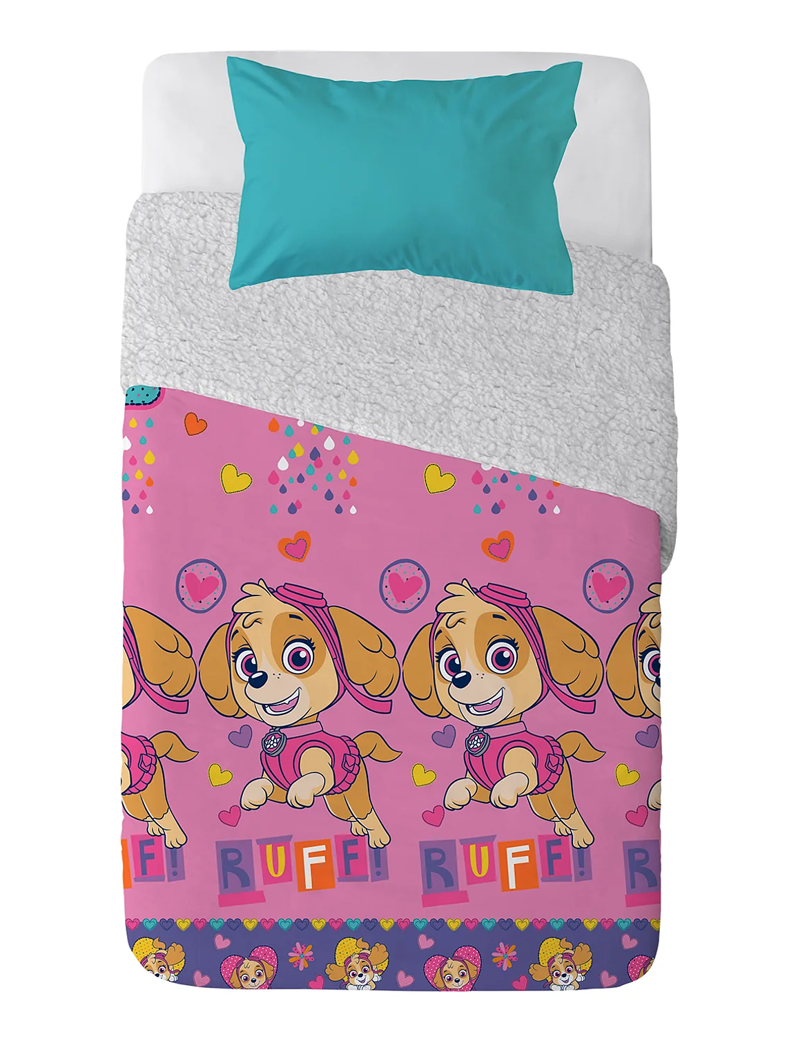 Plumón Microfibra Sherpa Single PWP Niña Ruffi 3