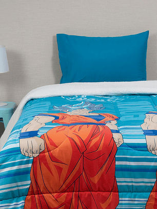 Plumón Microfibra Sherpa Single Dragon Ball Z Super