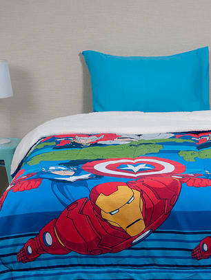 Plumón Microfibra Sherpa Single Avengers Team