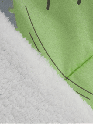 Plumón Microfibra Sherpa Single Star Wars Baby Yoda