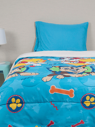 Plumón Microfibra Sherpa Single PWP Niño Huesos