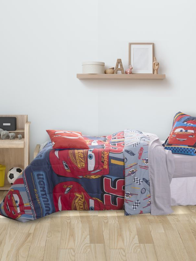 Plumón Microfibra Single Cars Speed 1