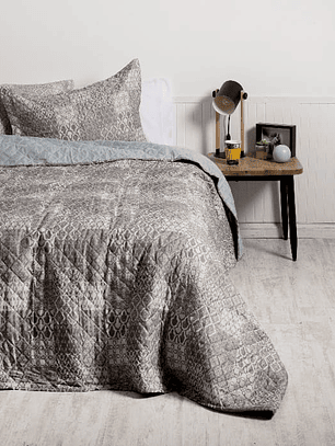 Quilt 1.5 Plazas Cosido Patchwork Piscis