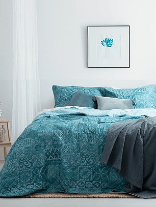 Quilt 1.5 Plazas Cosido Patchwork Tauro