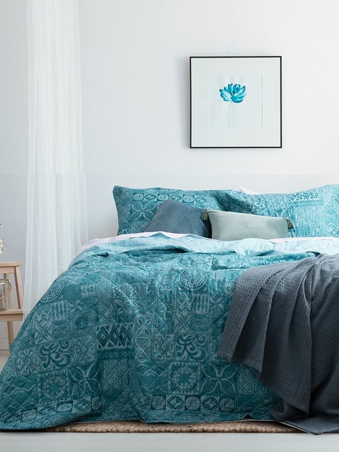 Quilt 2 Plazas Cosido Patchwork Tauro 1