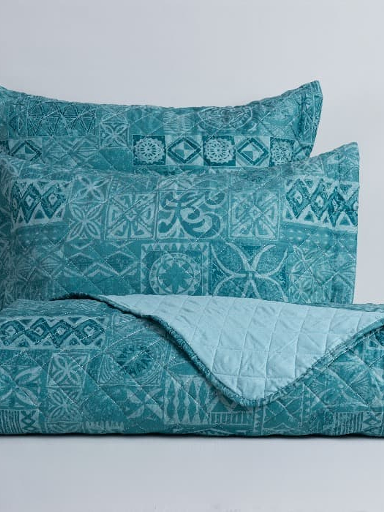 Quilt 2 Plazas Cosido Patchwork Tauro 3