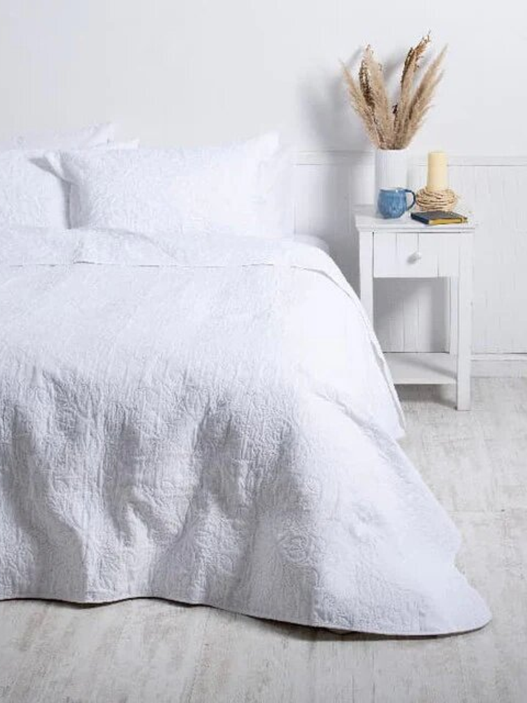 Quilt 1.5 Plazas Portugal Blanco 2