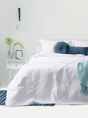 Quilt 1.5 Plazas Portugal Blanco