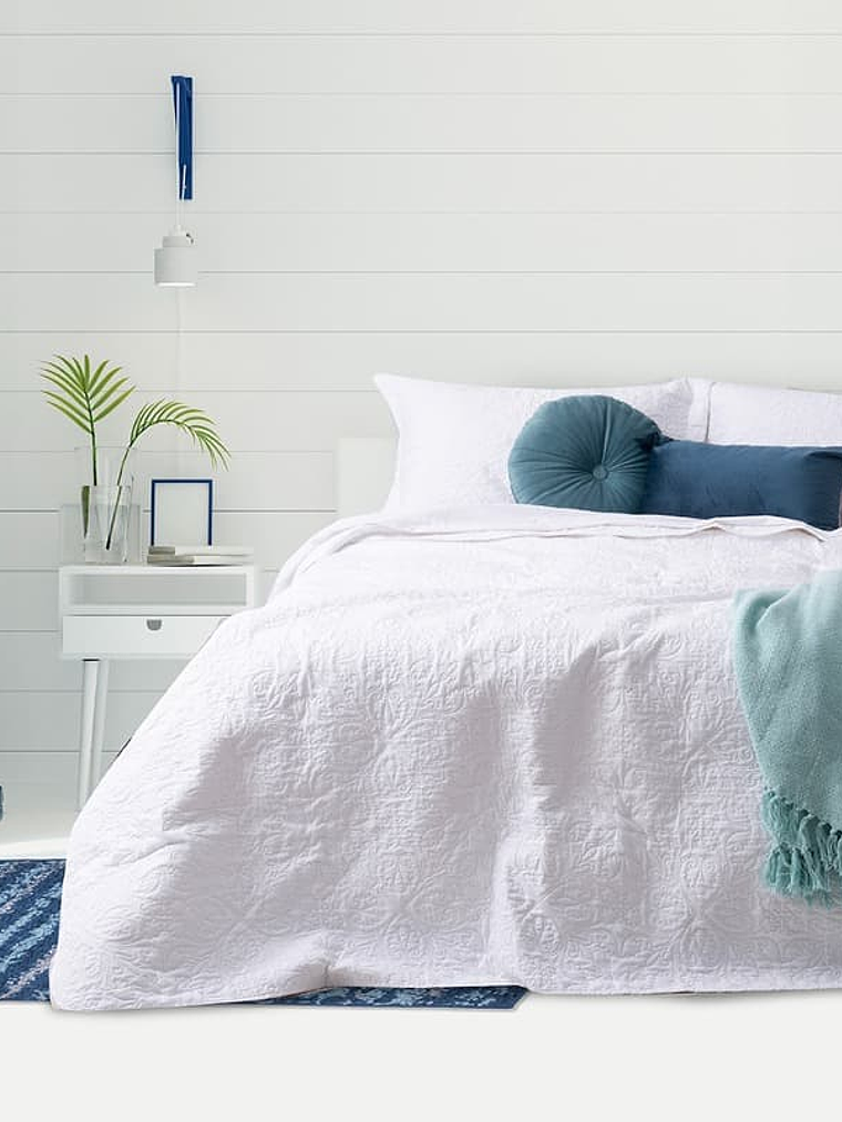 Quilt 1.5 Plazas Portugal Blanco 1