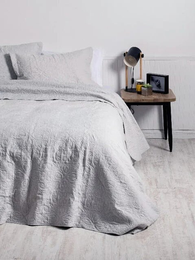 Quilt 2 Plazas Portugal Gris 2