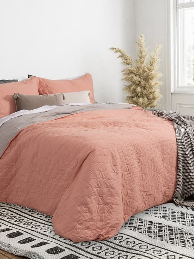 Quilt 2 Plazas Bicolor Ultrasónico (variedad colores) 1