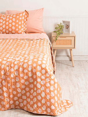 Quilt + Sábana Estampado 1.5 Plaza / Dots