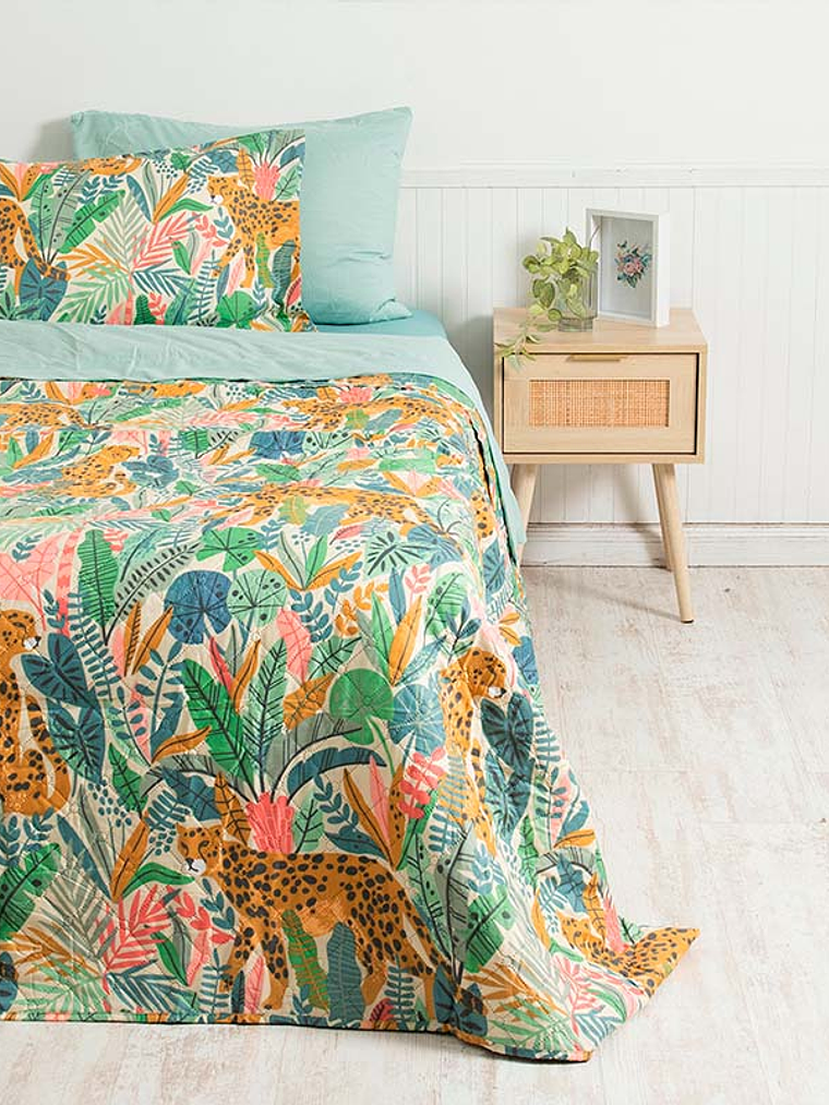 Quilt + Sábana Estampado 1.5 Plaza / Assa 1