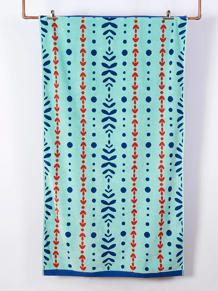 Toalla Playa Jacquard Algodón 86x160 Roques 1