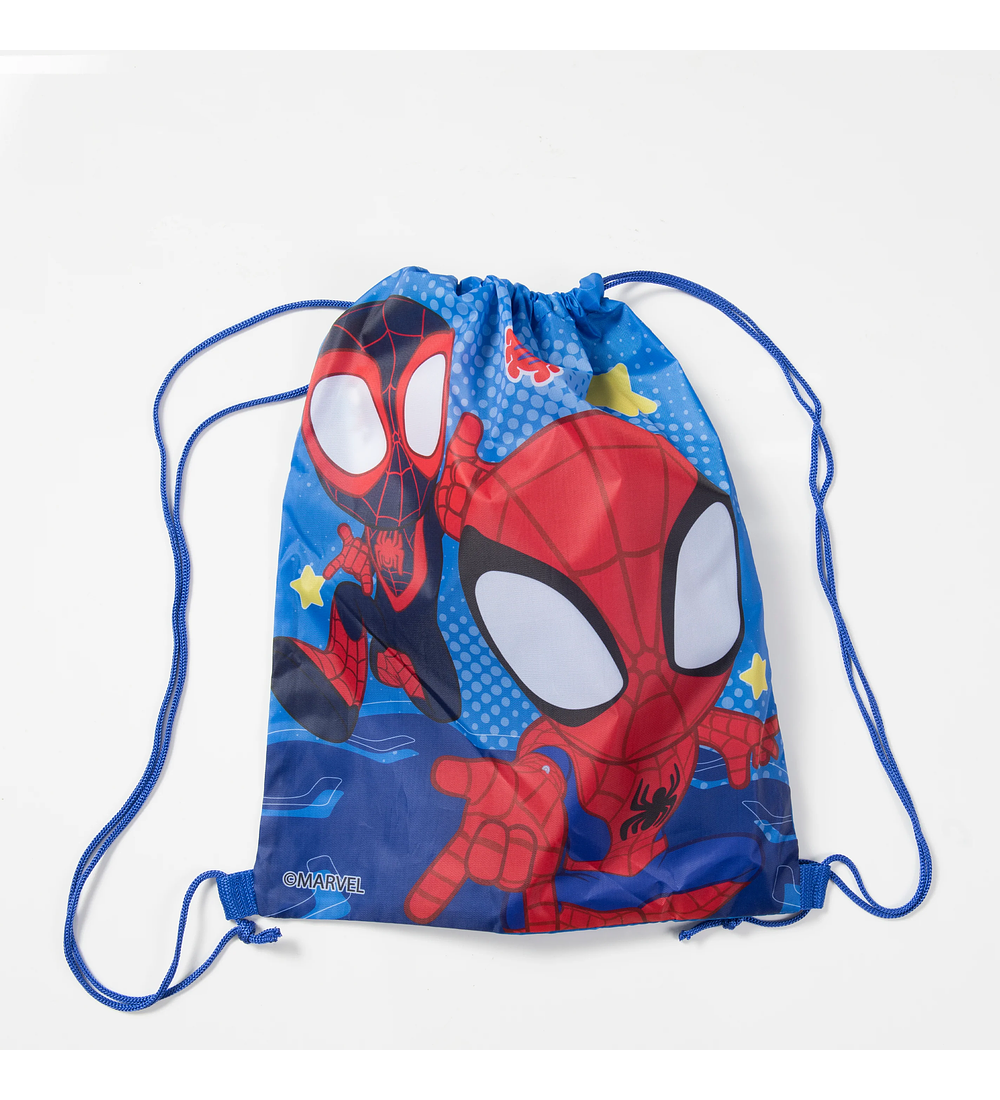 Toalla Playa + Bolso - Spiderman Black