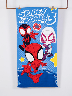 Toalla Playa + Bolso - Spiderman Black