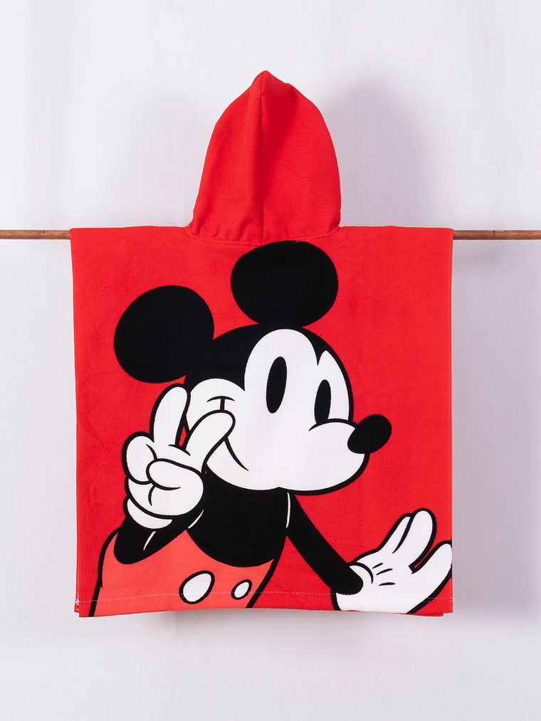 Toalla Playa + Capucha - Mickey Red 2
