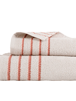 Set 2 Toallas Accent - 100% Algodón/450 grs - Arena