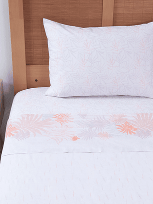 Sábana 1.5 Plazas 144 Hilos Estampado - Acra