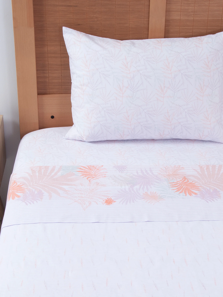 Sábana 1.5 Plazas 144 Hilos Estampado - Acra 1