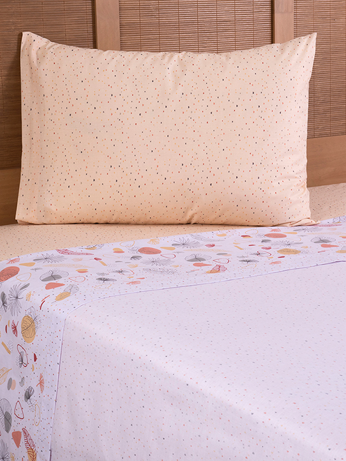 Sábana 1.5 Plazas 144 Hilos Estampado - Duna 1