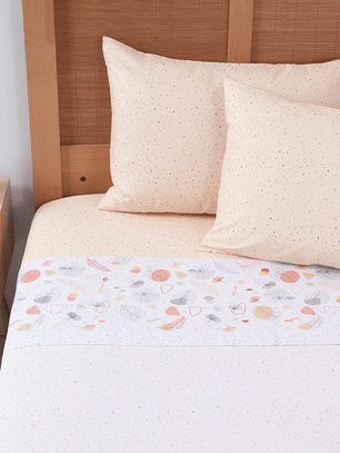 Sábana 2 Plazas 144 Hilos Estampado - Duna