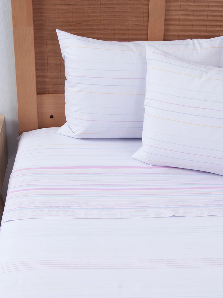 Sábana 2 Plazas 144 Hilos Estampado - Cherries 1