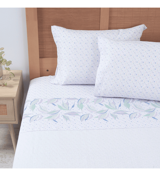 Sábana King 144 Hilos Estampado - Caju