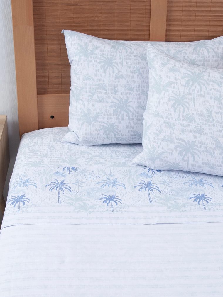 Sábana King 144 Hilos Estampado - Palma 1