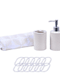Set de Baño 4 Piezas Cruces Beige - Miniatura 2