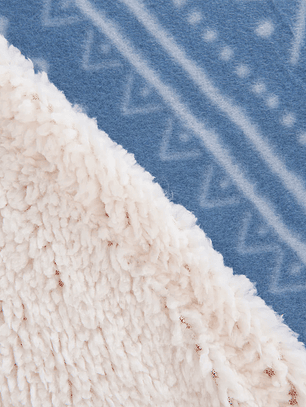 Frazada 1.5 Plazas Polar Sherpa Estampado Romero