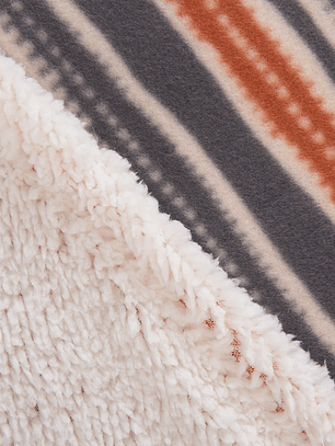 Frazada 2 Plazas Polar Sherpa Estampado Gerbera