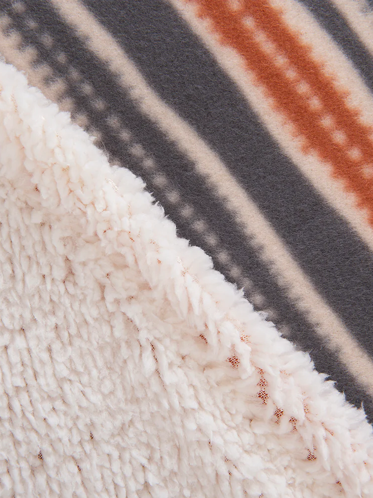 Frazada 2 Plazas Polar Sherpa Estampado Gerbera 2