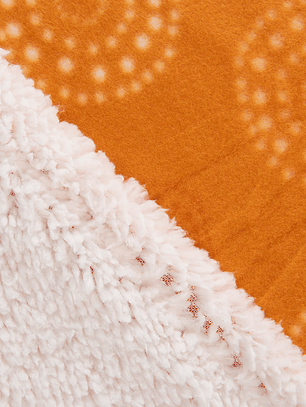 Frazada 2 Plazas Polar Sherpa Estampado Rosa