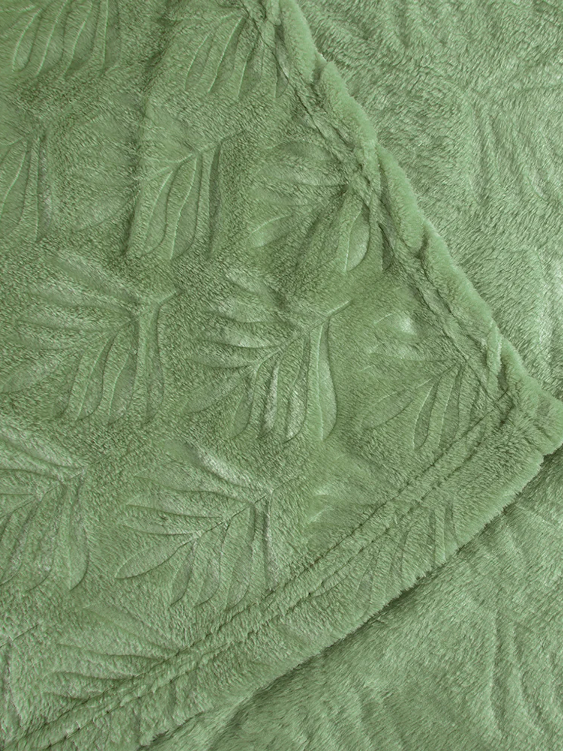 Manta Flannel Embossed 127x152 cms Verde 2
