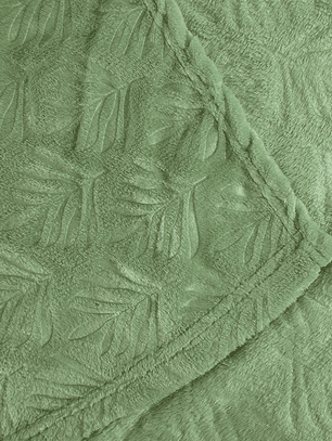 Manta Flannel Embossed 127x152 cms Verde