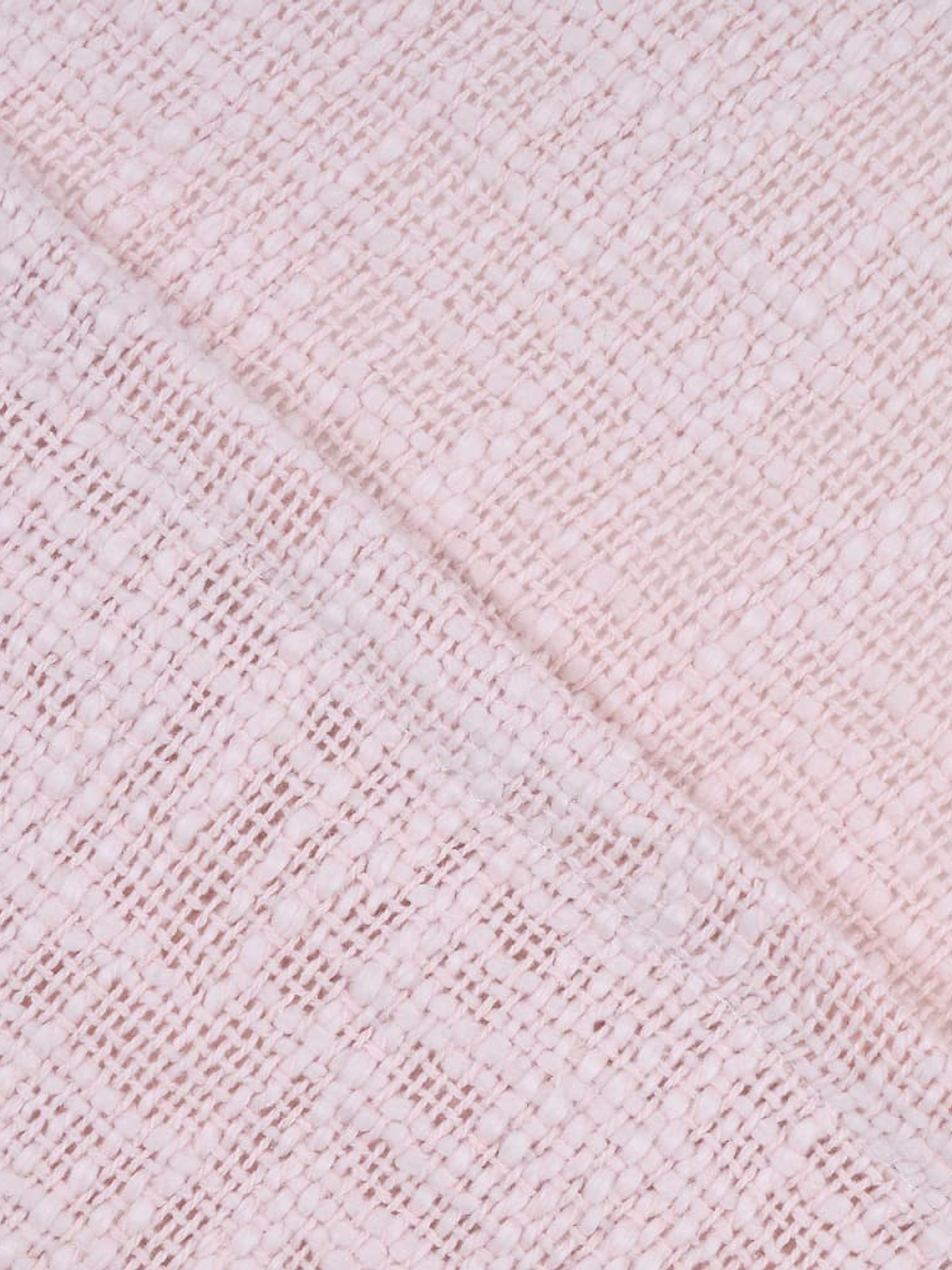 Manta Algodón Tejido 130x160 cm Rosado 2