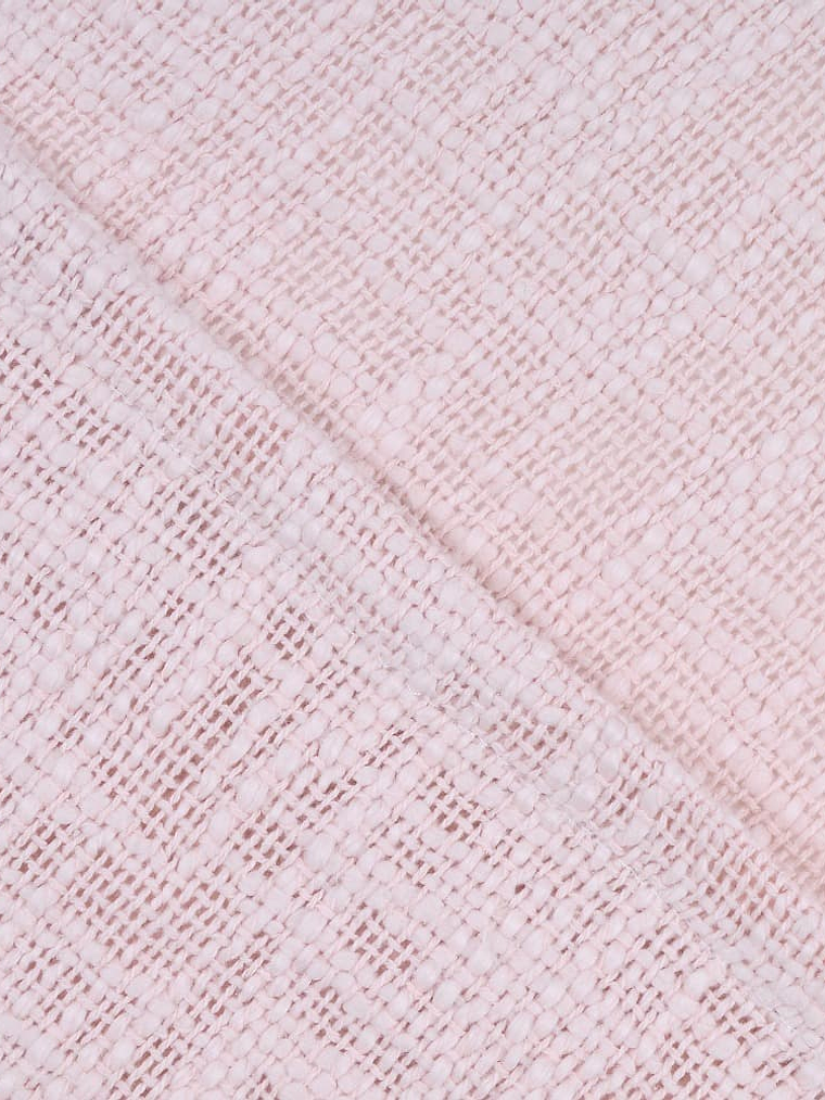 Manta Algodón Tejido 130x160 cm Rosado 2